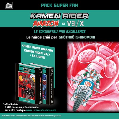 Kamen Rider V3 / X / Amazon - Pack Super Fan [EXCLUSIF]