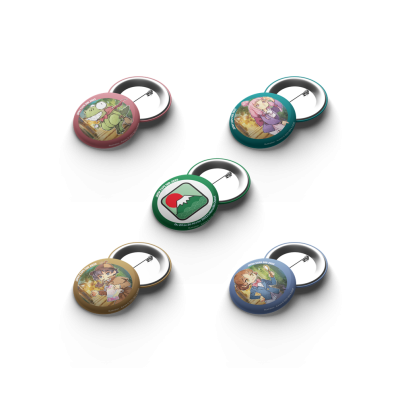 Set de 5 badges Japan Expo Marseille 2023